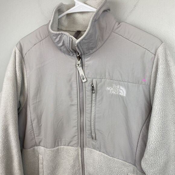 North Face Jacket Women's m gray Denali fleece spring light warm polartec - Picture 2 of 9